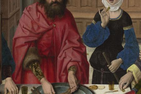 Het Laatste Avondmaal. Detail uit paneel linksonder