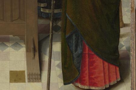 Het Laatste Avondmaal. Detail uit paneel linksonder
