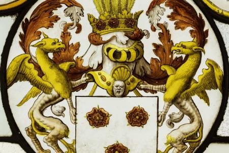 Samengesteld glasraam 'Firmitas 1657' van Herkenrode, 1659