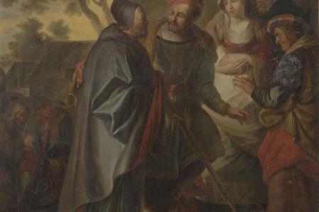 06. Heilige Rumoldus ontvangen door graaf Ado