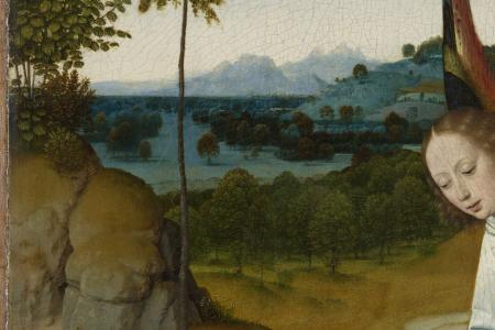 Het Laatste Avondmaal. Detail uit paneel rechtsonder