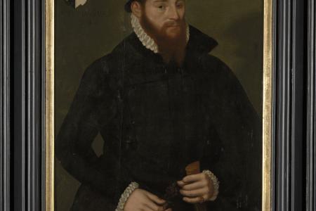 Portret van een man met baret