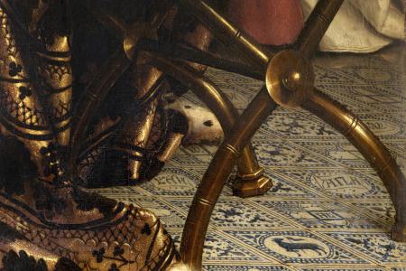het Lam Gods: detail uit Paneel De Musicerende Engelen