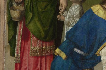 Het Laatste Avondmaal. Detail uit paneel rechtsboven