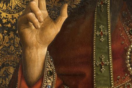 het Lam Gods: detail uit Paneel Christus