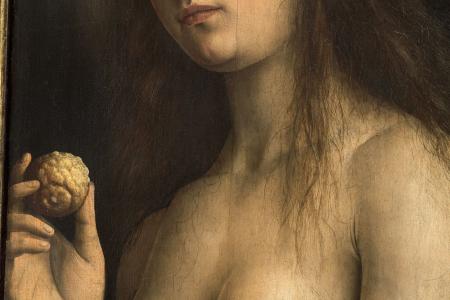 het Lam Gods: detail van Paneel Eva