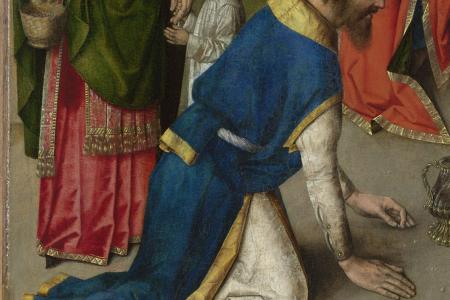 Het Laatste Avondmaal. Detail uit paneel rechtsboven