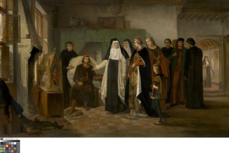 Memling schildert de Rijve van de Heilige Ursula