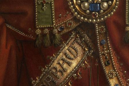 het Lam Gods: detail uit Paneel Christus