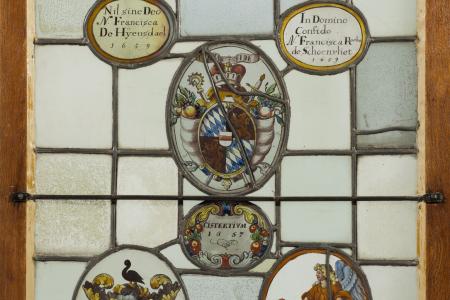 Samengesteld glasraam 'Herckenroed 1657' van Herkenrode, 1659