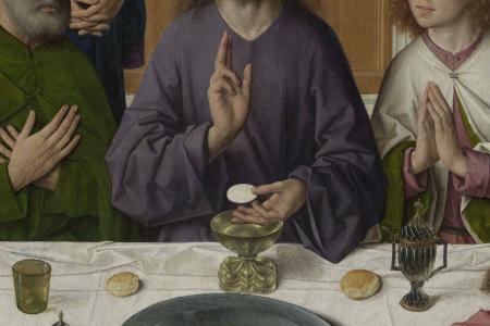 Het Laatste Avondmaal. Detail uit Middenpaneel