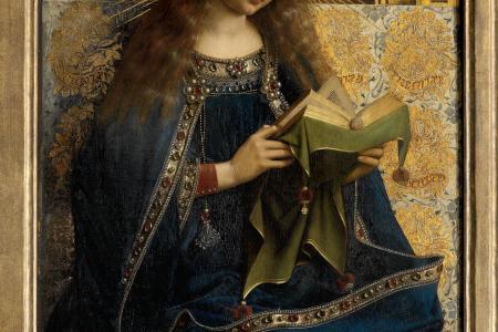 het Lam Gods: detail uit Paneel Maria