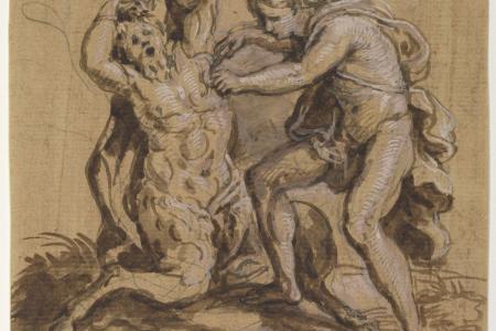 Marsyas gevild door Apollo