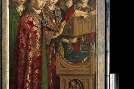 het Lam Gods: paneel De Zingende Engelen
