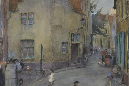 Volkse straat in Brugge