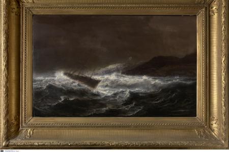 Schip in storm