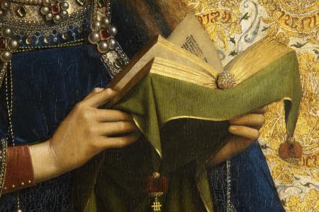 het Lam Gods: detail uit Paneel Maria