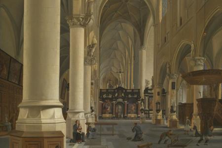 Interieur van de SintPauluskerk in Antwerpen