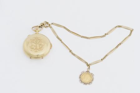 Zakhorloge met het monogram van Lodewijk Savonie