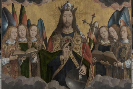 God de Vader met zingende engelen