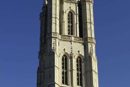 zicht op de Sint-Baafskathedraal Gent