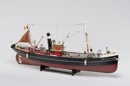 Scheepsmodel van de stoomtreiler O.92