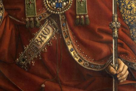 het Lam Gods: detail uit Paneel Christus