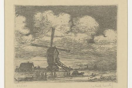 Landschap met molen