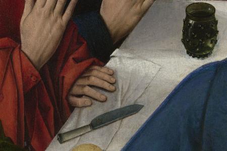 Het Laatste Avondmaal. Detail uit Middenpaneel