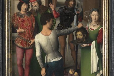 Triptiek van Johannes de Doper en Johannes de Evangelist Linkerluik