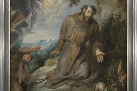 Franciscus van Assisi ontvangt de stigmata