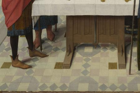 Het Laatste Avondmaal. Detail uit paneel linksonder