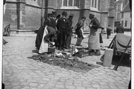 De prondelmarkt bij Sint-Jacobs