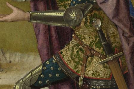 Het Laatste Avondmaal. Detail uit paneel linksboven