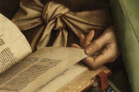 het Lam Gods: detail uit Paneel Johannes de Doper