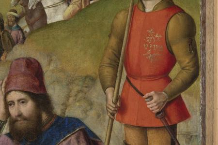 Het Laatste Avondmaal. Detail uit paneel linksboven