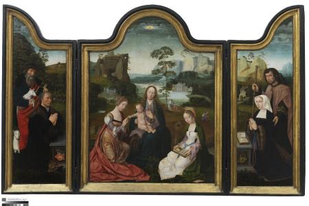 Madonna met de heiligen Catharina en Barbara