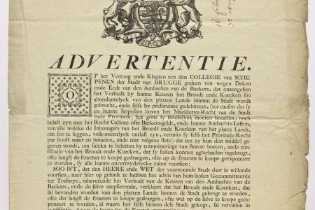 Advertentie Brood: 1769