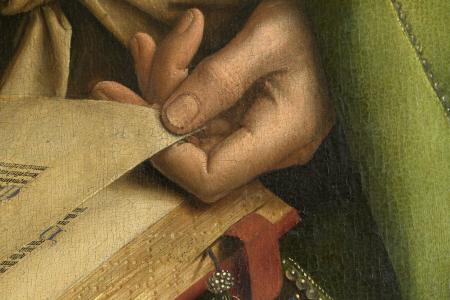 het Lam Gods: detail uit Paneel Johannes de Doper