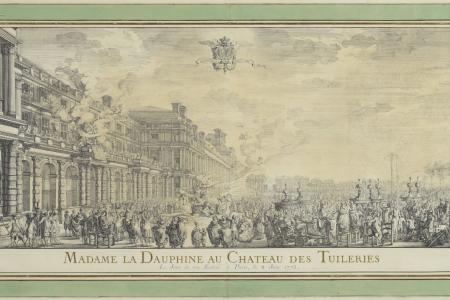 Madame la Dauphine au Château des Tuileries le jour de son entrée à Paris, le 8 juin 1773