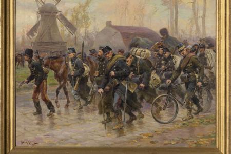 Terugtocht van het Belgisch leger  na de val van Antwerpen  oktober 1914