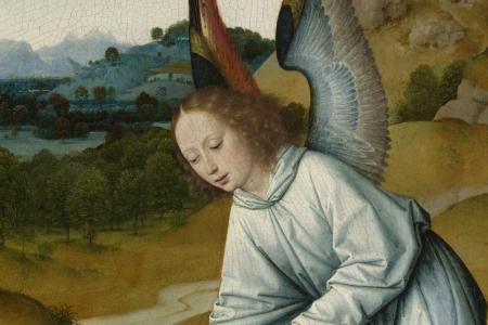 Het Laatste Avondmaal. Detail uit paneel rechtsonder