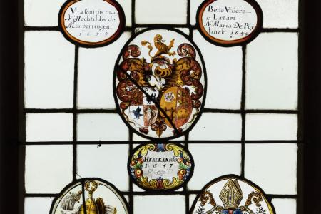 Samengesteld glasraam 'Herckenroed 1657' van Herkenrode, 1659