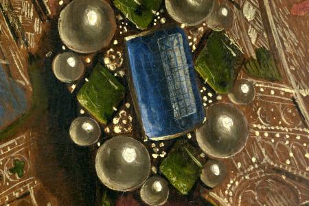 het Lam Gods: detail uit paneel De Zingende Engelen