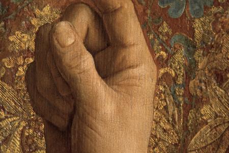 het Lam Gods: detail uit Paneel Johannes de Doper
