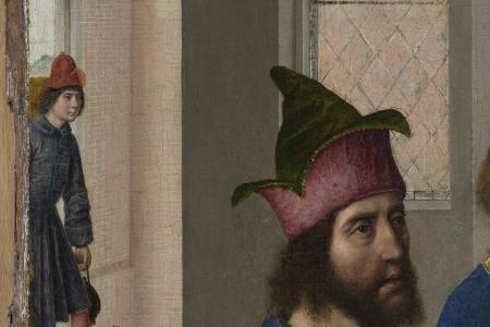 Het Laatste Avondmaal. Detail uit paneel linksonder