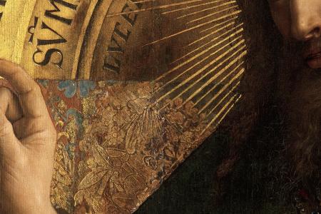 het Lam Gods: detail uit Paneel Johannes de Doper
