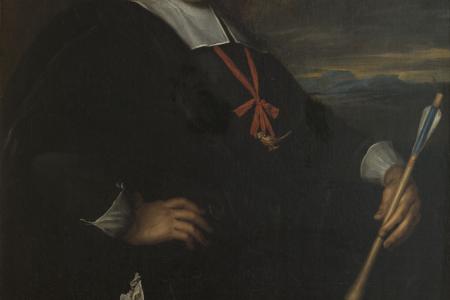 Portret van Leonard van Kerkhove  koning van het Brugse Sint-Jorisgilde