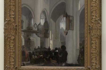 Interieur van een gotische kerk