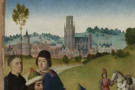 Het Laatste Avondmaal. Detail uit paneel linksboven